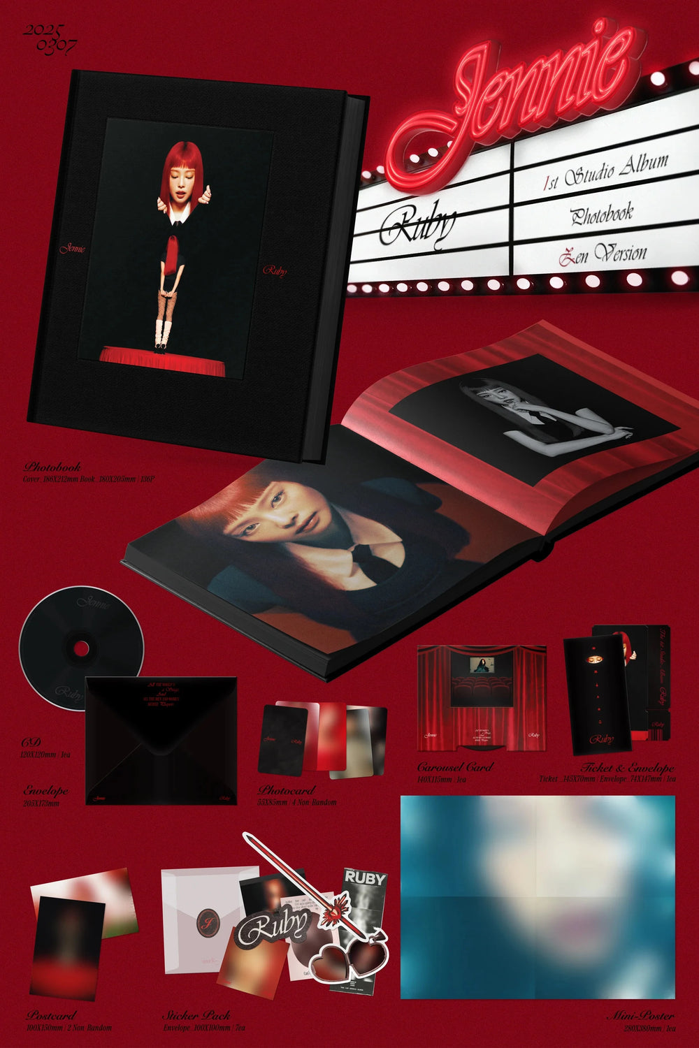 Blackpink Jennie 1st Studio Album "Ruby" Photobook ver. Zen