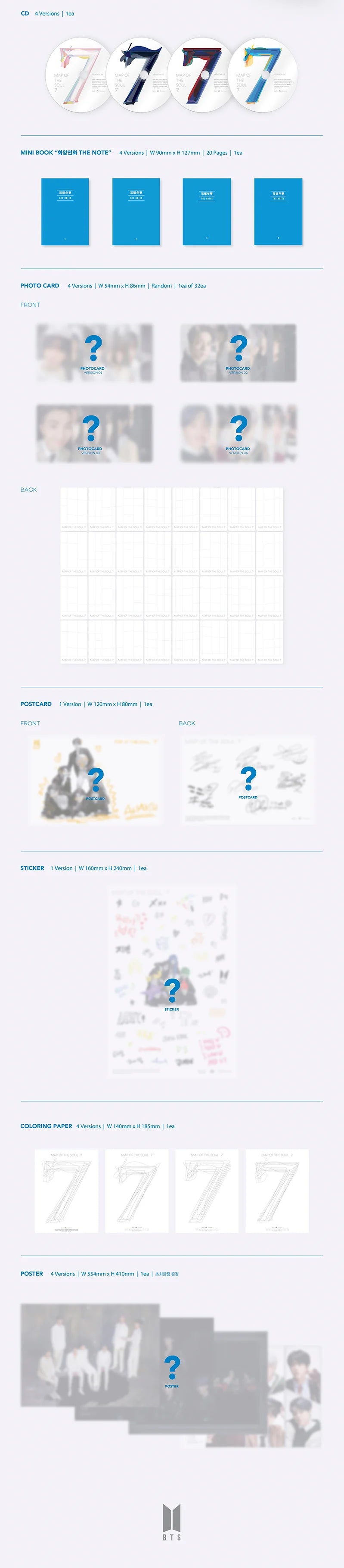 BTS 4th Full Album "Map of the Soul: 7" ver. 01