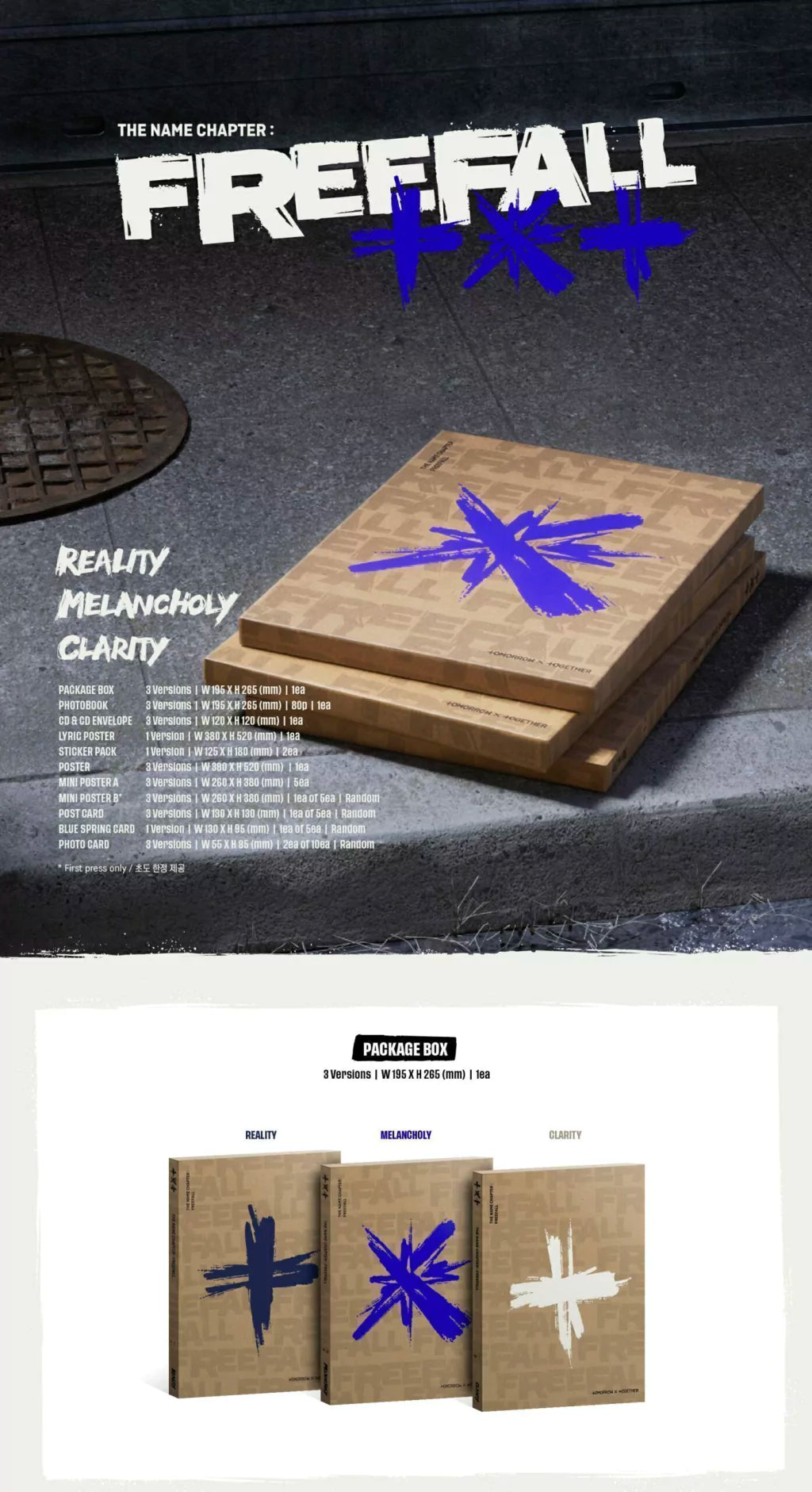 TXT 3rd Full Album "Freefall" ver. Clarity