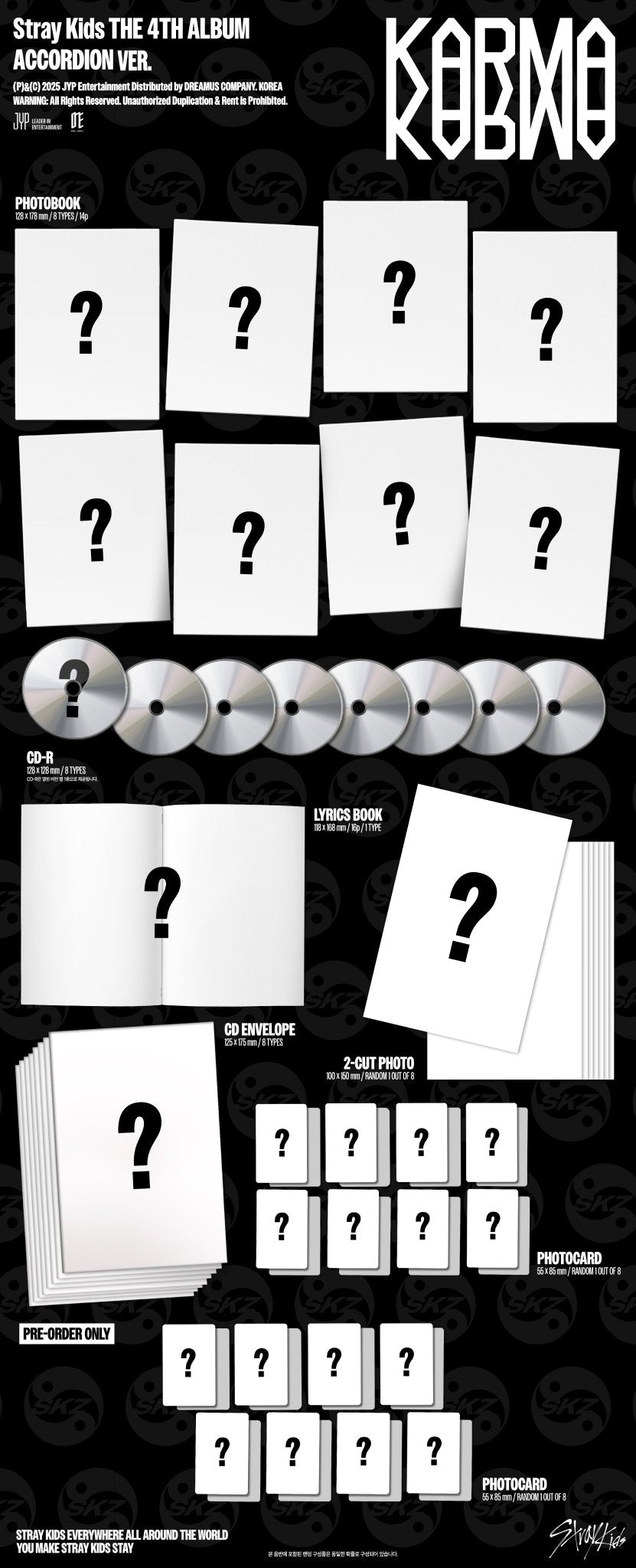 [PREVENTA] Stray Kids 4th Album "KARMA" ver. Accordion Random
