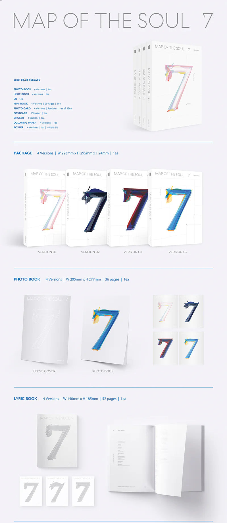 BTS 4th Full Album "Map of The Soul" ver. 02