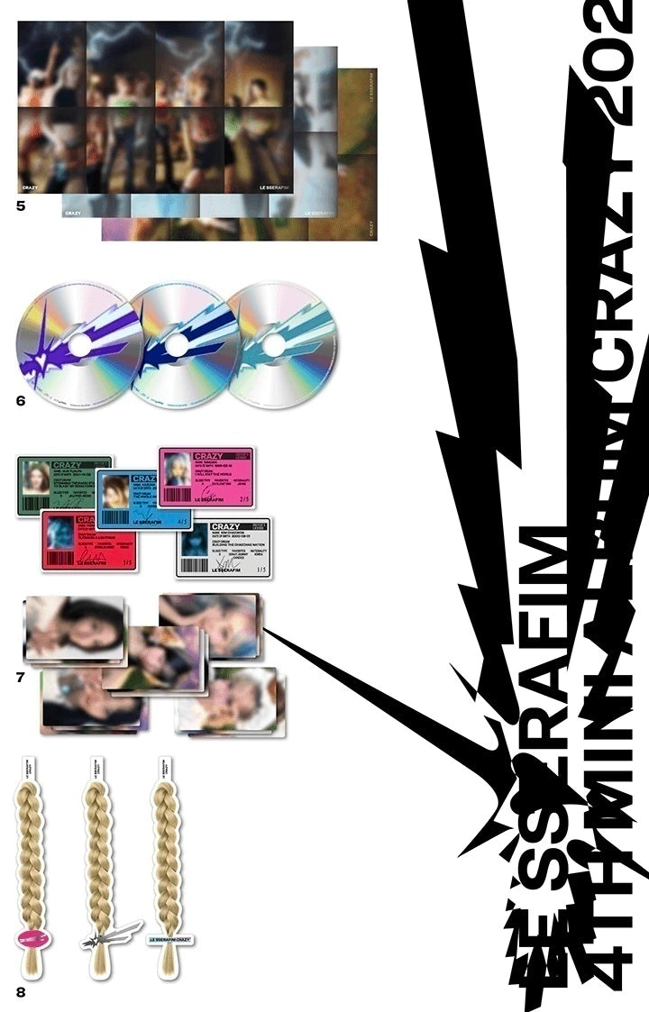 Le Sserafim 4th Mini Album "Crazy" Vol. 1