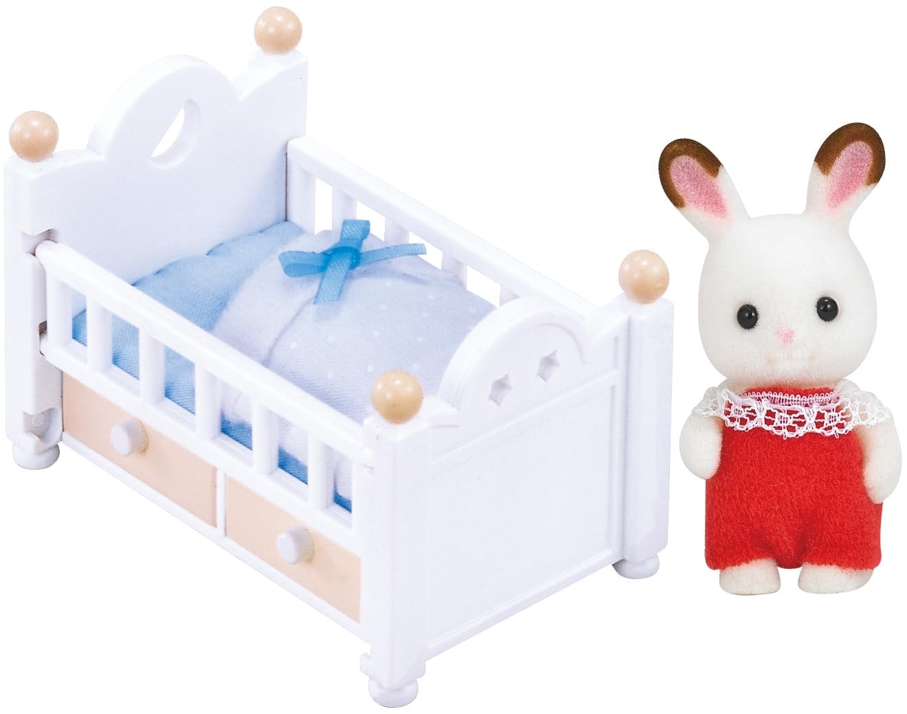 Sylvanian Families Set Conejo Chocolate y Cuna