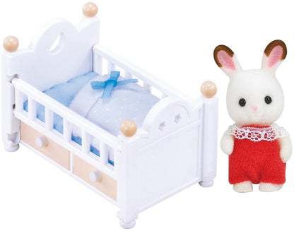Sylvanian Families Set Conejo Chocolate y Cuna
