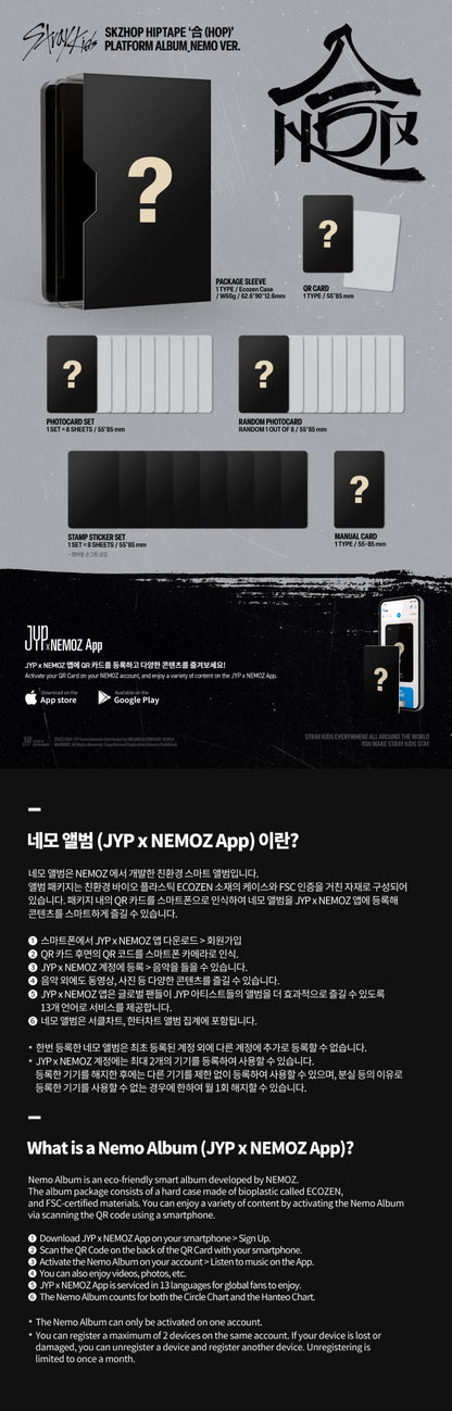 [PREVENTA] Stray Kids 'SKZHOP HIPTAPE 合(HOP)' Nemo + POB