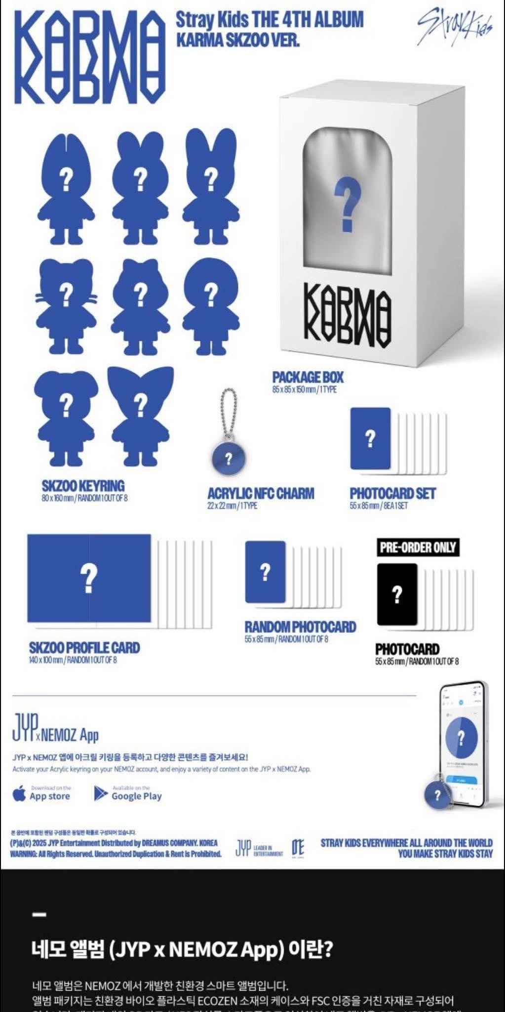[PREVENTA] Stray Kids 4th Album "Karma" ver. SKZOO Random