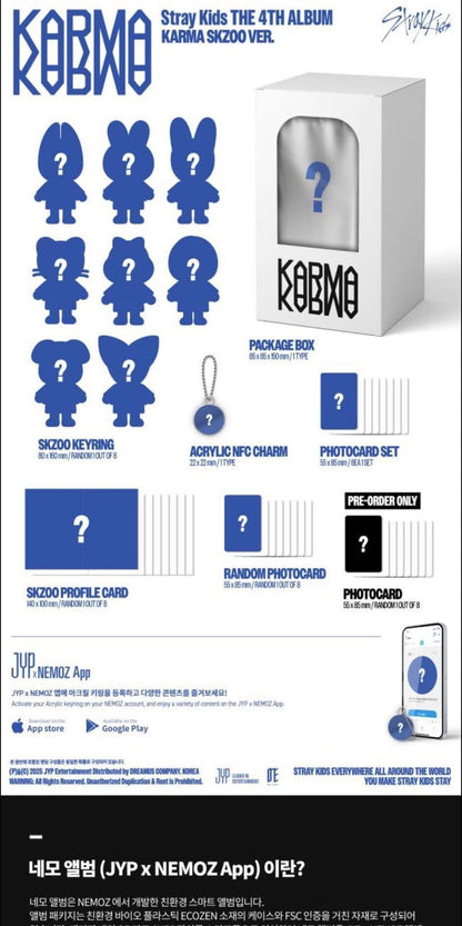 [PREVENTA] Stray Kids 4th Album "Karma" ver. SKZOO Random