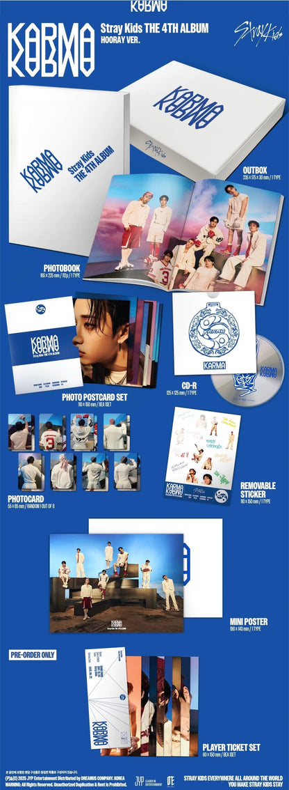 Stray Kids 4th Album "KARMA" Standard ver. Hooray