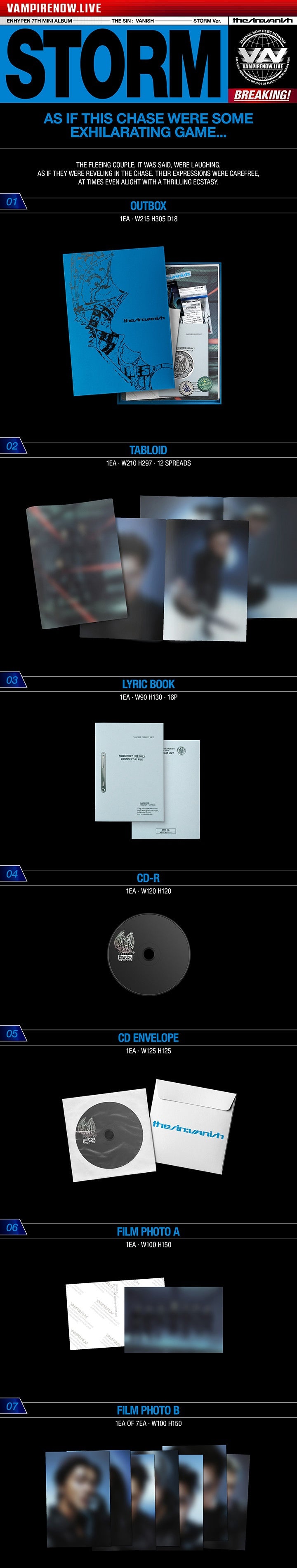 [PREVENTA] Enhypen 7th Mini Album "The Sin:Vanish" ver. Standard + POB